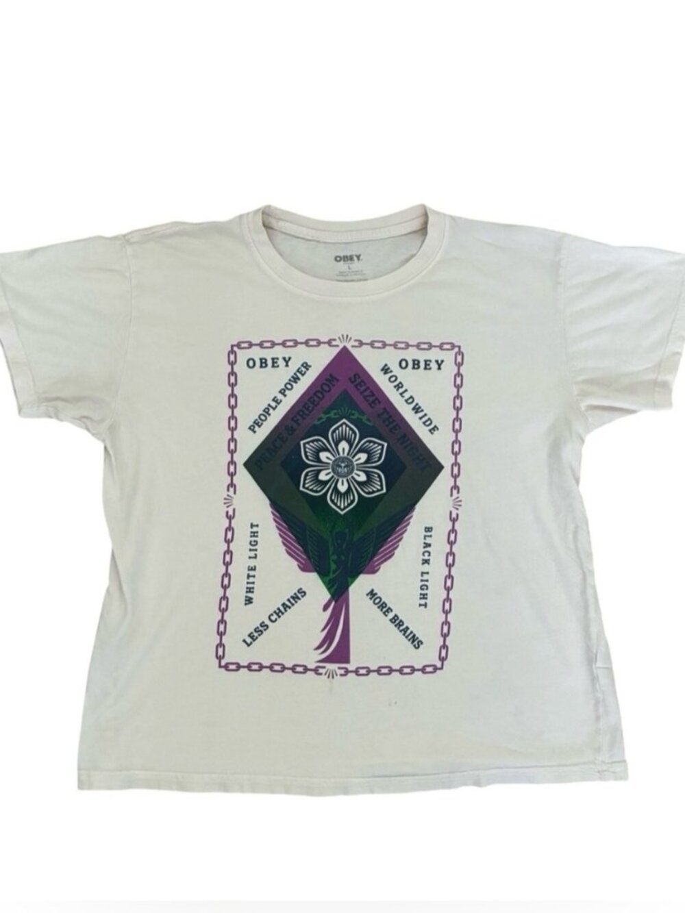 Women’s  Size M/L White Streetwear Skater Top
